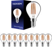 Voordeelpak 10x Noxion Lucent Lustre LED E14 Kogel Filament Helder 4.5W 470lm - 827 Zeer Warm Wit | Dimbaar - Vervangt 40W.