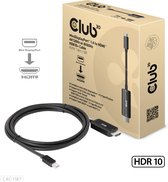 CLUB3D MiniDisplayPort kabel 1.4 naar HDMI met 4K120Hz/8K60Hz HDR10+ M/M 1.8m, 1,8 m, Mini DisplayPort, HDMI, Mannelijk, Mannelijk, Recht