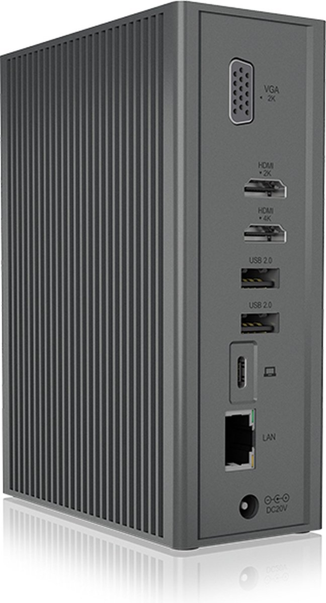 ICY BOX IB-DK2262AC USB-C dockingstation Geschikt voor merk (dockingstation): Universeel