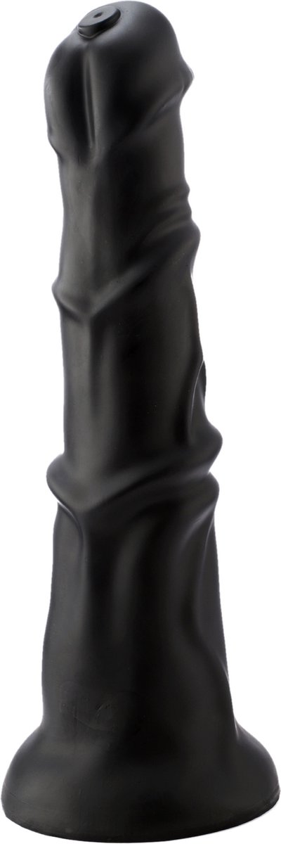 Anale Fantasy Dildo Zwart Opzetstuk 24 cm KlicLok en Zuignap