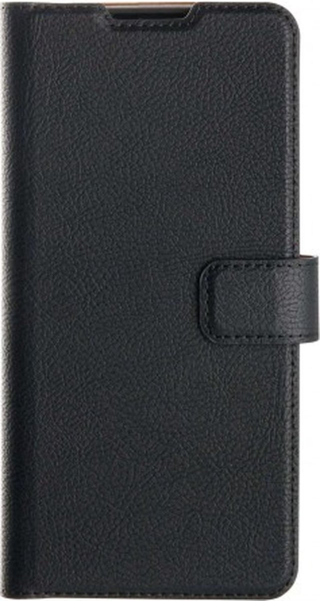 Samsung Galaxy S22 Hoesje - XQISIT - Slim Wallet Serie - Kunstlederen Bookcase - Zwart - Hoesje Geschikt Voor Samsung Galaxy S22
