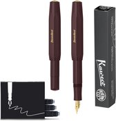 Kaweco - Vulpen - CLASSIC SPORT BORDEAUX Fountain Pen - Extra Fine - Doosje Vullingen