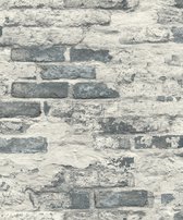 Dutch Wallcoverings - Asperia - Battersea gris brique - papier peint intissé - 10m x 53cm - A58102