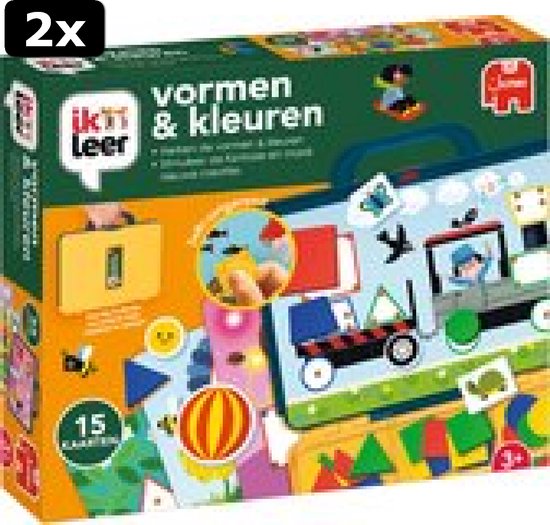 2x Jumbo Ik Leer Vormen & Kleuren - Educatief spel | Games | bol.com