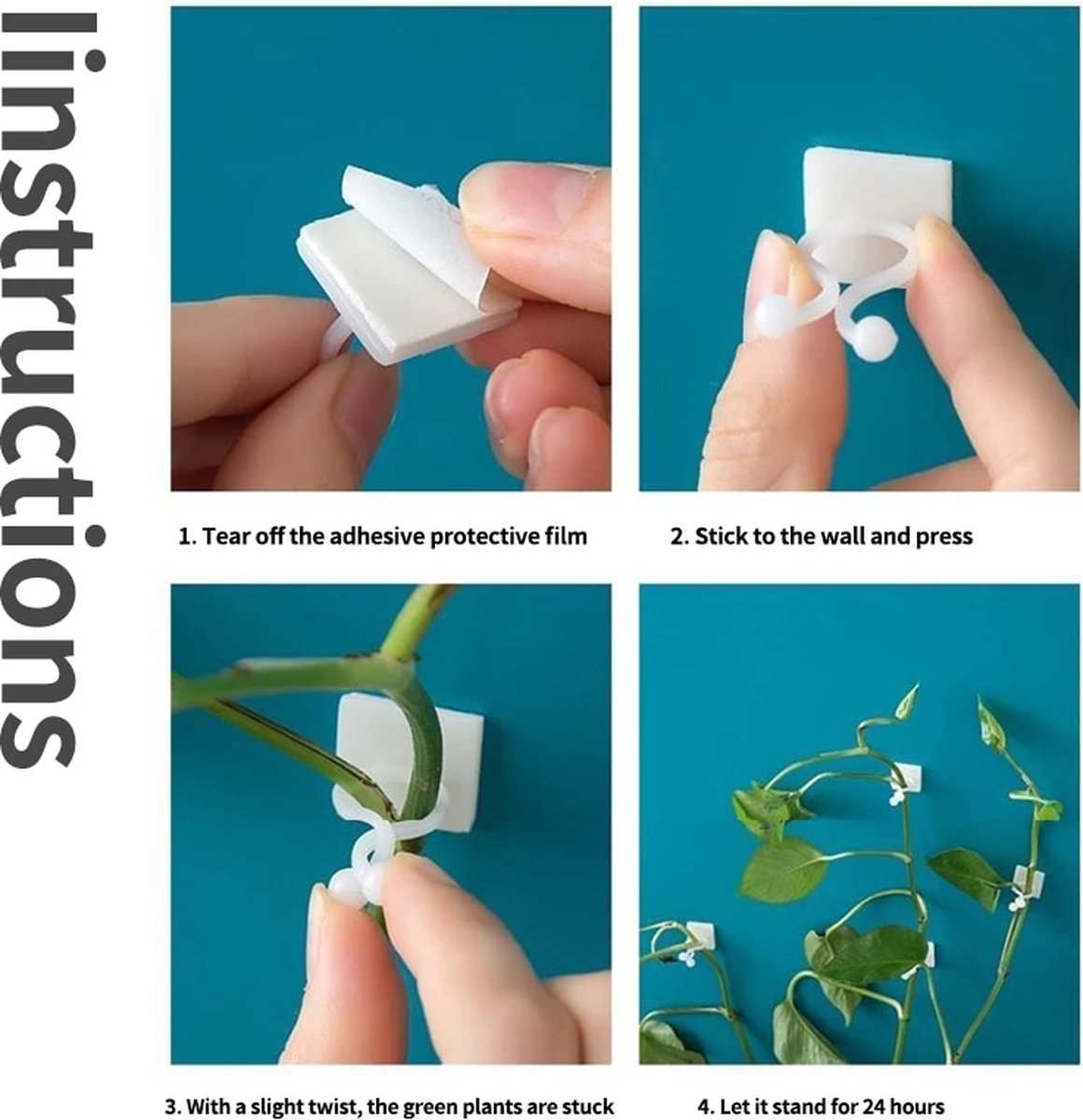 10 Stuks Plant Armatuur Clip Plant Klimmen Muur Ze... – Grandado