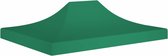 vidaXL - Partytentdak - 270 - g/m² - 4x3 - m - groen