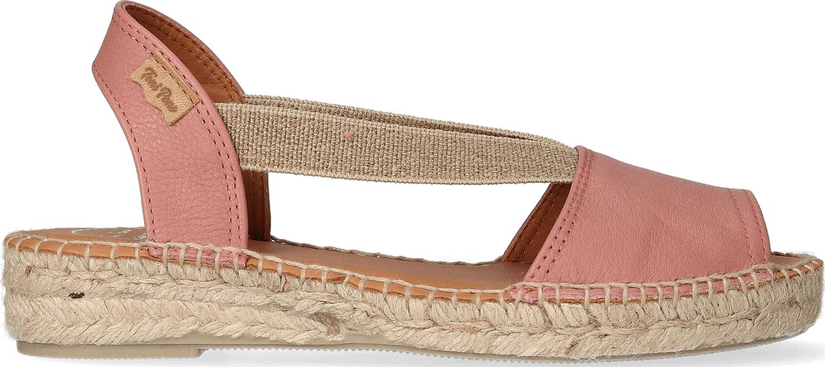 Toni Pons Etna Dames Espadrilles Pale | Roze | Leer | Maat 44 | ETNApale