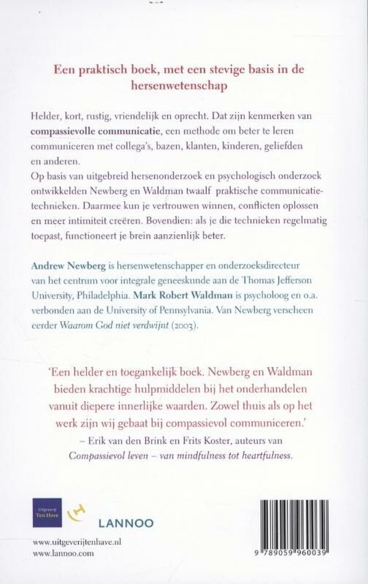 Woorden kunnen je brein veranderen - back cover