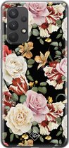 Casimoda® hoesje - Geschikt voor Samsung A32 4G - Bloemen flowerpower - Backcover - Siliconen/TPU - Multi