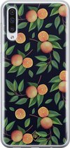 Casimoda® hoesje - Geschikt voor Samsung A70 - Fruit / Sinaasappel - Backcover - Siliconen/TPU - Multi