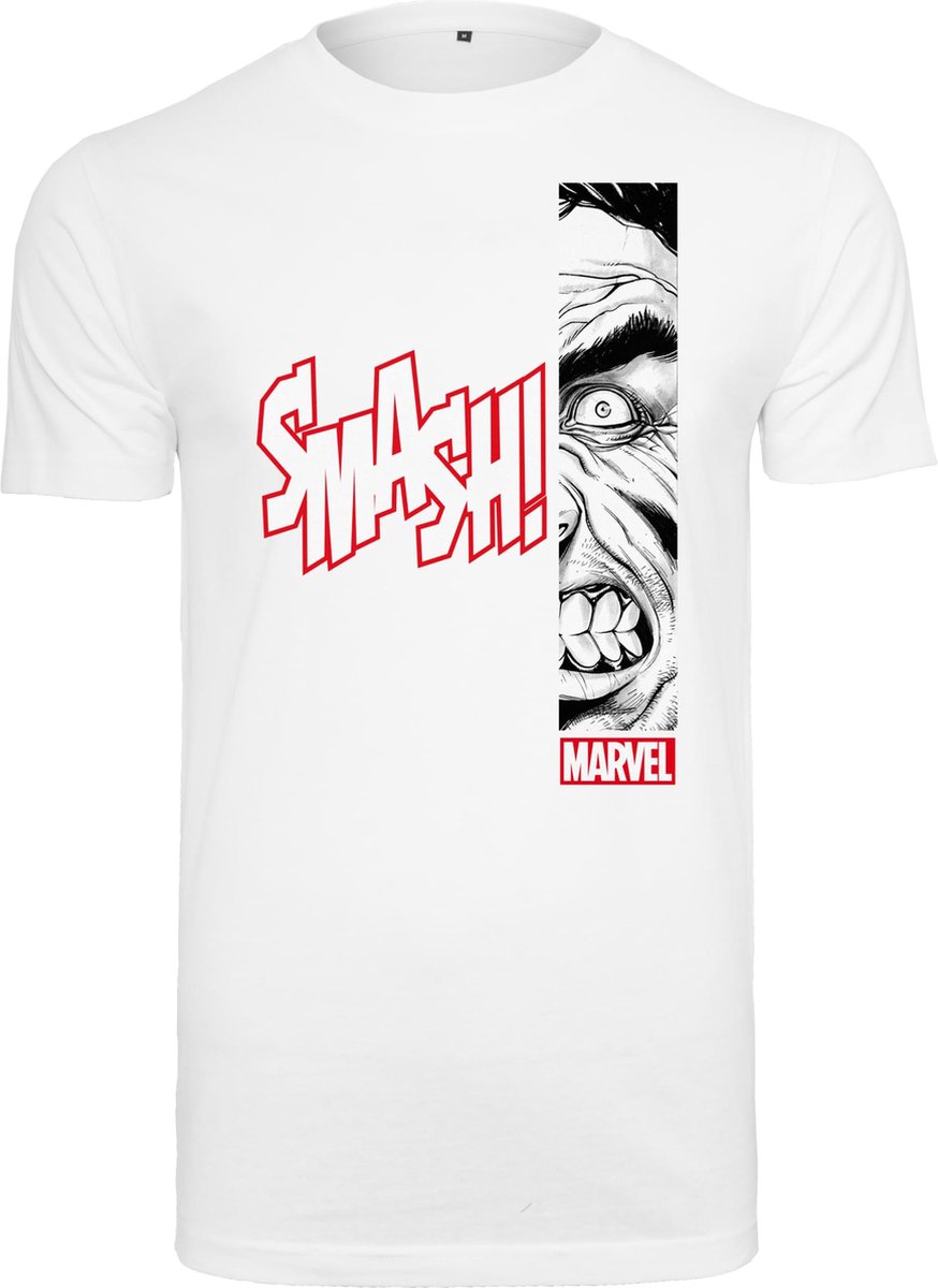 Heren - Mannen - Dikke kwaliteit - Urban - Streetwear - Casual - Modern - Marvel - Comic - Strips - Strip - Angry - Hulk - Anger Management T-Shirt wit