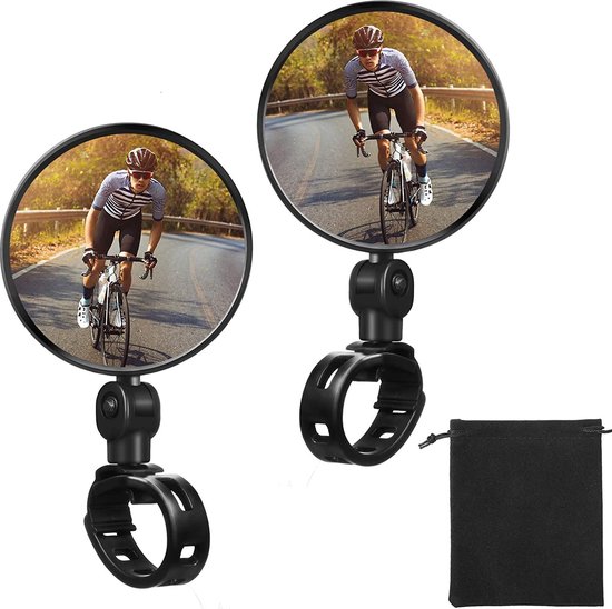 Busch & Müller Fietsspiegel 901 ø80 mm - met 13 cm lange stang