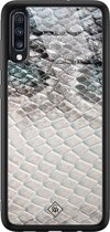 Casimoda® hoesje - Geschikt voor Samsung Galaxy A50 - Oh My Snake - Luxe Hard Case Zwart - Backcover telefoonhoesje - Multi