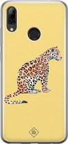 Casimoda® hoesje - Geschikt voor Huawei P Smart (2019) - Leo Wild - Siliconen/TPU - Soft Case - Geel - Luipaard