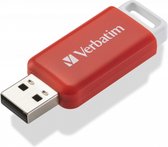 Verbatim V DataBar USB 2.0 Drive 49453 USB-stick 16 GB USB 2.0 Rood