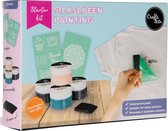Crafts&Co DIY Screen Printing Paint Kit - Waterbestendige Verf