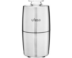 Elektrische koffiemolen UFESA MC0470 200 W roestvrij staal 70 g met transparant deksel