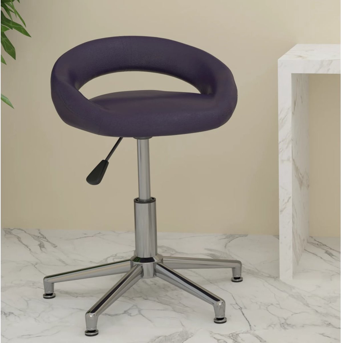 Prolenta Premium - Kantoorstoel draaibaar kunstleer paars