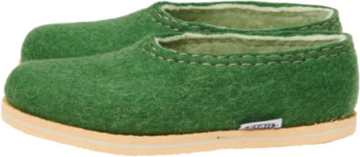 Vilten Pantoffel Garden Green Colour:Groen Size:41