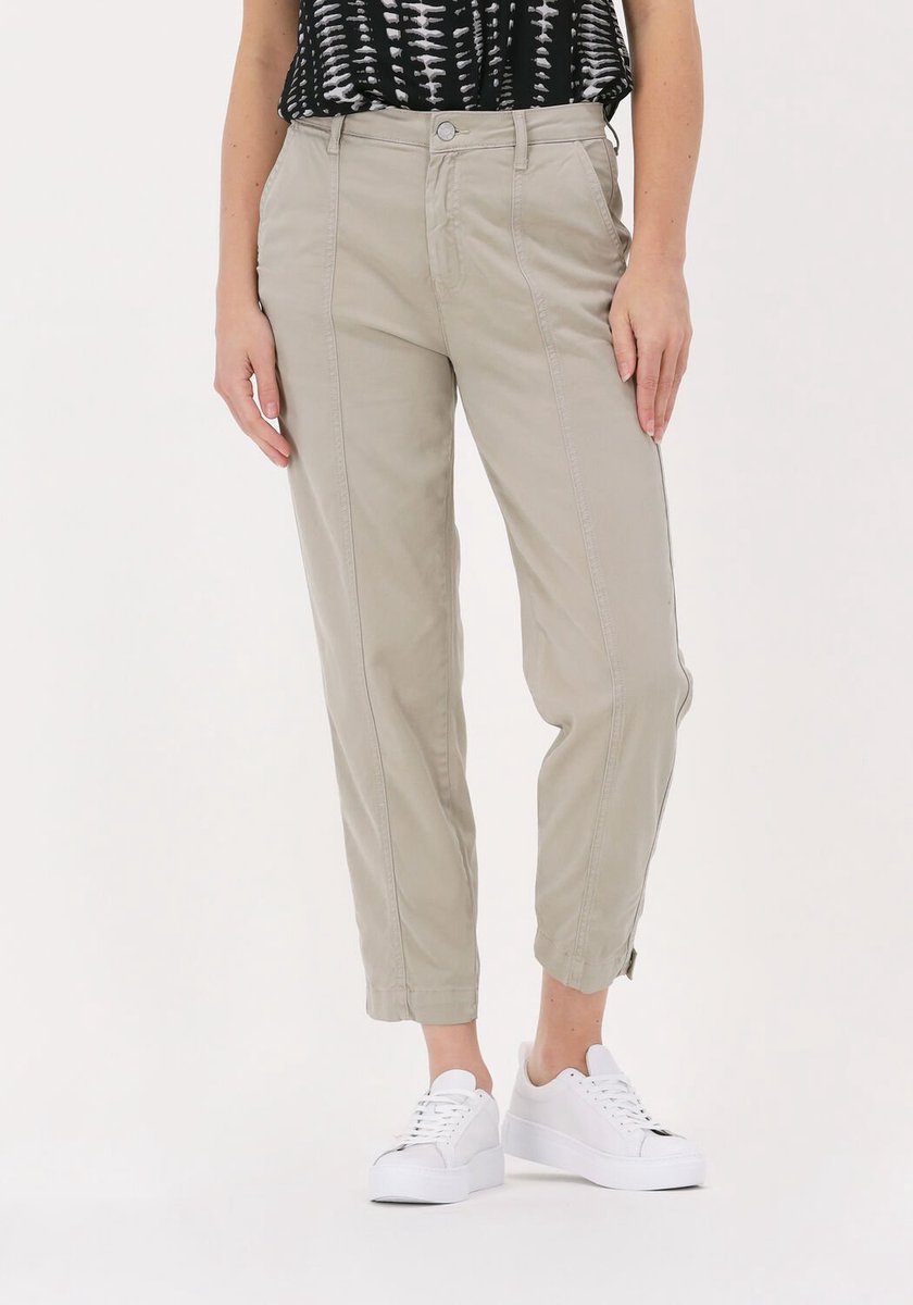 Simple Woven Pants Hally Soft-ten-22-1 Dames - Chino - Pantalon - Zand - Maat XS