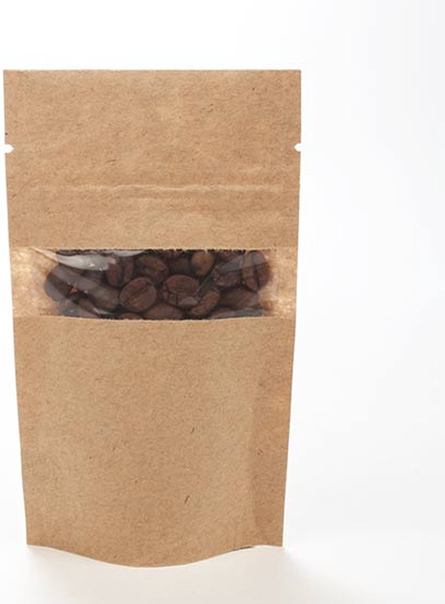 Goedkoopste Stazakken Kraft 80x50x130mm | 28 gram - 100 stuks