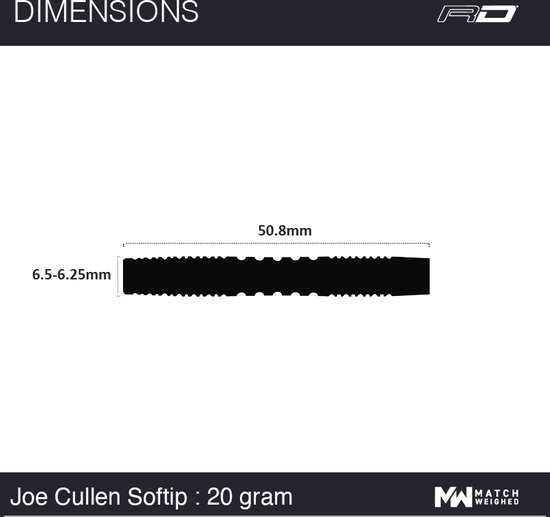 Winmau Joe Cullen 90% - Soft Tip Darts van Winmau — afbeelding 2