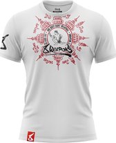 8 Weapons Muay Thai T-Shirt Eight Ways Yant Wit Rouge taille XXL