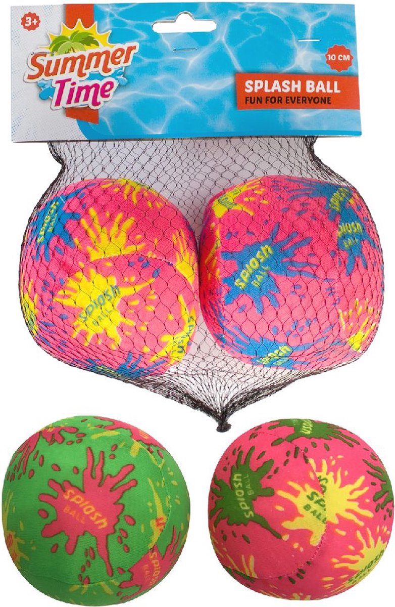 Summertime Splash Ball 10 cm (2 Stuks)