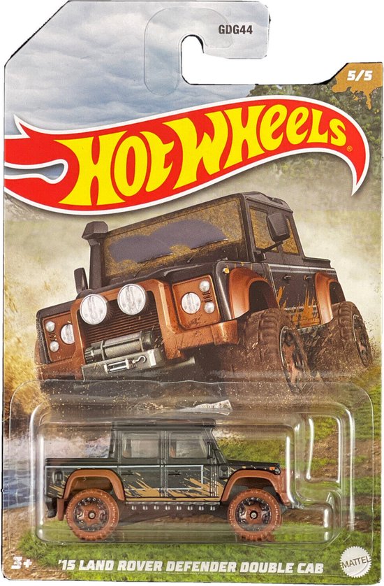 Hot Wheels Land Rover Defender Double Cab - Die Cast voertuig - Schaal ...