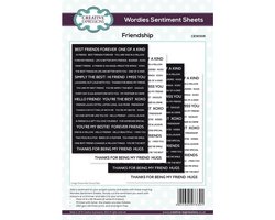 Creative Expressions Wordies Sentiment Sheets Friendship