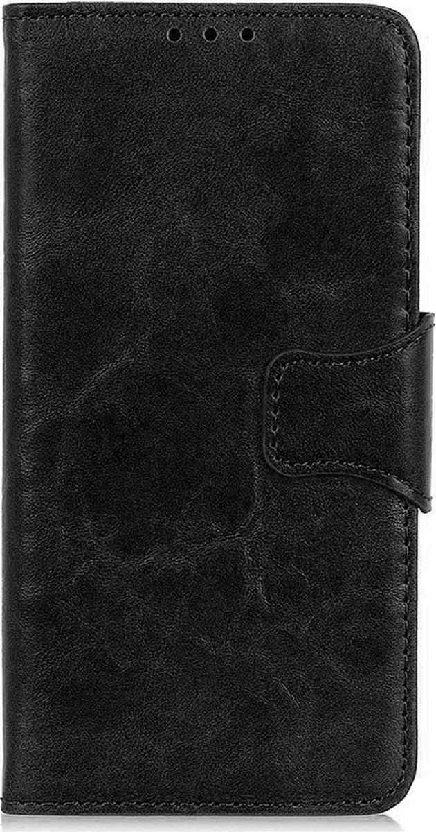 Shop4 - OnePlus Nord 2T Hoesje - Wallet Case met Pasjeshouder Cabello Zwart