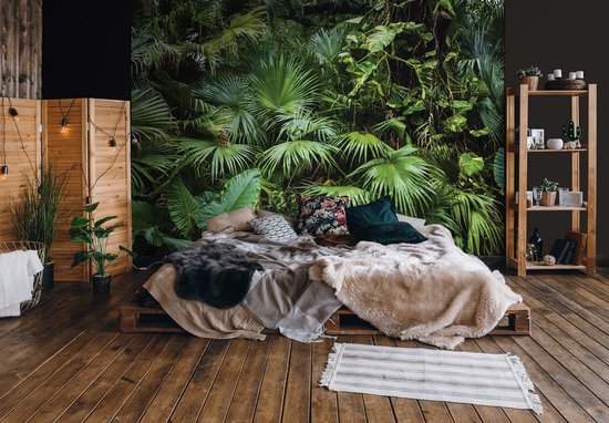 Wall Mural King - Papiers Peints - Papier Papier peint photo Jungle - Plantes Botaniques - 416 x 254 cm - Vinyl - Papier peint vinyle Peint Vinyle