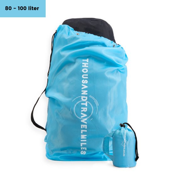 Flightbag – Flightbag voor backpack – Regenhoes – 70-85L – Backpack Flightbag – Vliegtuighoes backpack – Blauw