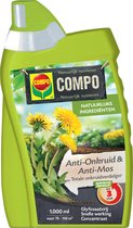 COMPO Anti-Onkruid & Anti-Mos totaal - natuurlijke ingrediënten - concentraat - eerste resultaten binnen 3 uur - fles 1L (75-110 m²)