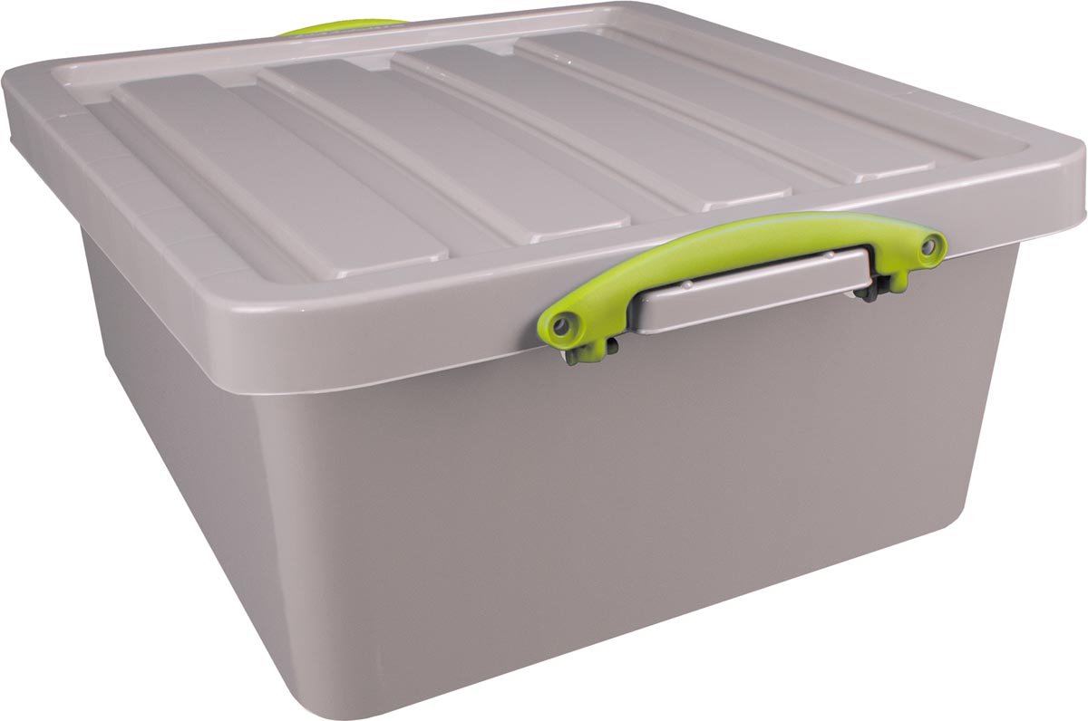 Really Useful Box Recycled opbergdoos 31,5 l, nestbaar, grijs 3 stuks