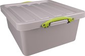 Really Useful Box de rangement recyclée 31,5 l, emboîtable, grise 3 pièces