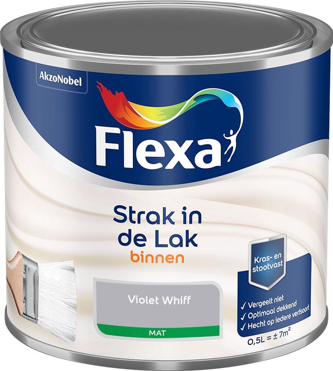 Flexa Strak in de Lak - Binnenlak - Mat - Violet Whiff - 500 ml