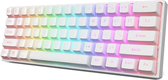 GK61 Mechanisch RGB Toetsenbord Wit - Gateron Optical Yellow – SK61 - Mechanisch Gaming Keyboard 60% – Qwerty - Plug & Play – USB C