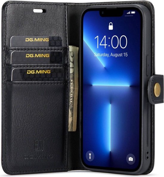 Apple iPhone 14 Pro Case 2en1 Book Case et Back Cover Zwart