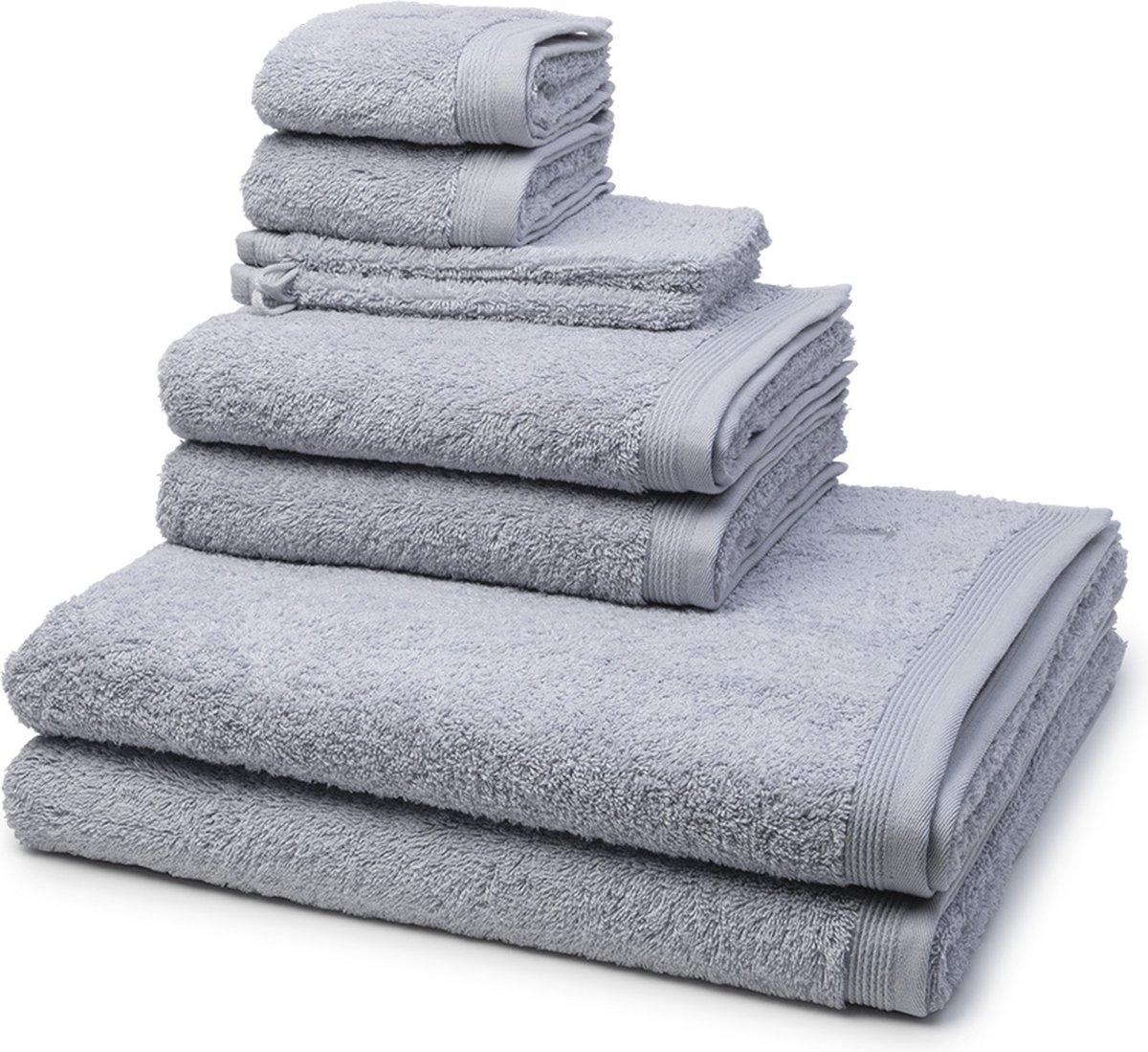 Möve 2 X was- 2 X gast- 2 X douche- 2 X handdoek in een set Superwuschel