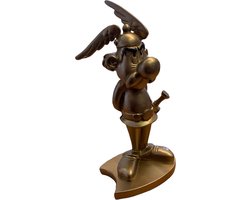 Asterix & Obelix - Asterix beeld - goudkleurig / bronzen gloed - plastoy - 15 cm - polyresin