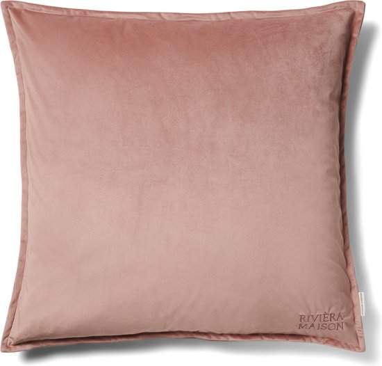 Riviera Maison Kussenhoes 60x60 - RM Velvet Pillow Cover - Roze - 60x60 cm