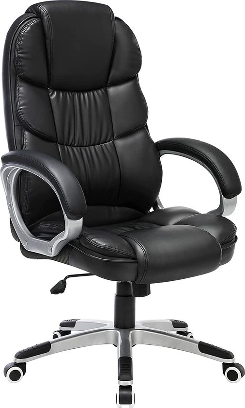 Ergonomische bureaustoel - Bureaustoelen voor volwassenen - Gevulde  armleuningen -... | bol.com