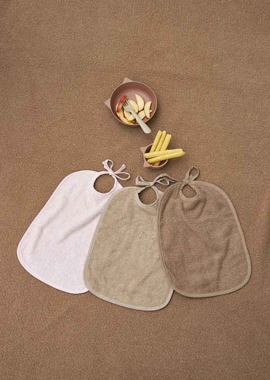 Meyco Baby Uni slab - 2-pack - badstof - sand van Merkloos — afbeelding 2
