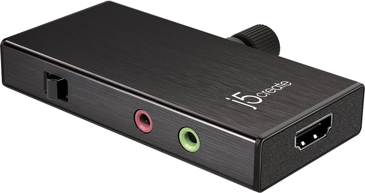 j5create JVA02-N Live Capture Adapter HDMI naar USB-C met Power Delivery