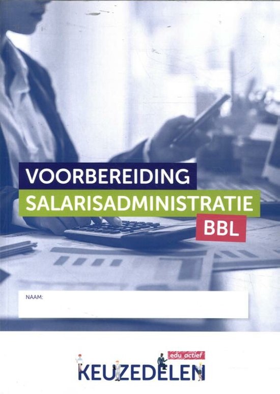 Keuzedeel  -   Voorbereiding salarisadministratie BBL folio