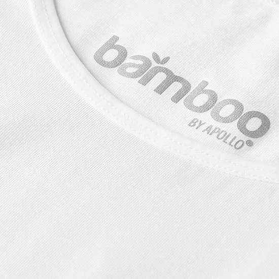 Bamboo - Hemden Heren - Onderhemd Heren - 2-pack - Wit - M - Tanktop Heren - Singlet Heren - Bamboe - Apollo — afbeelding 3