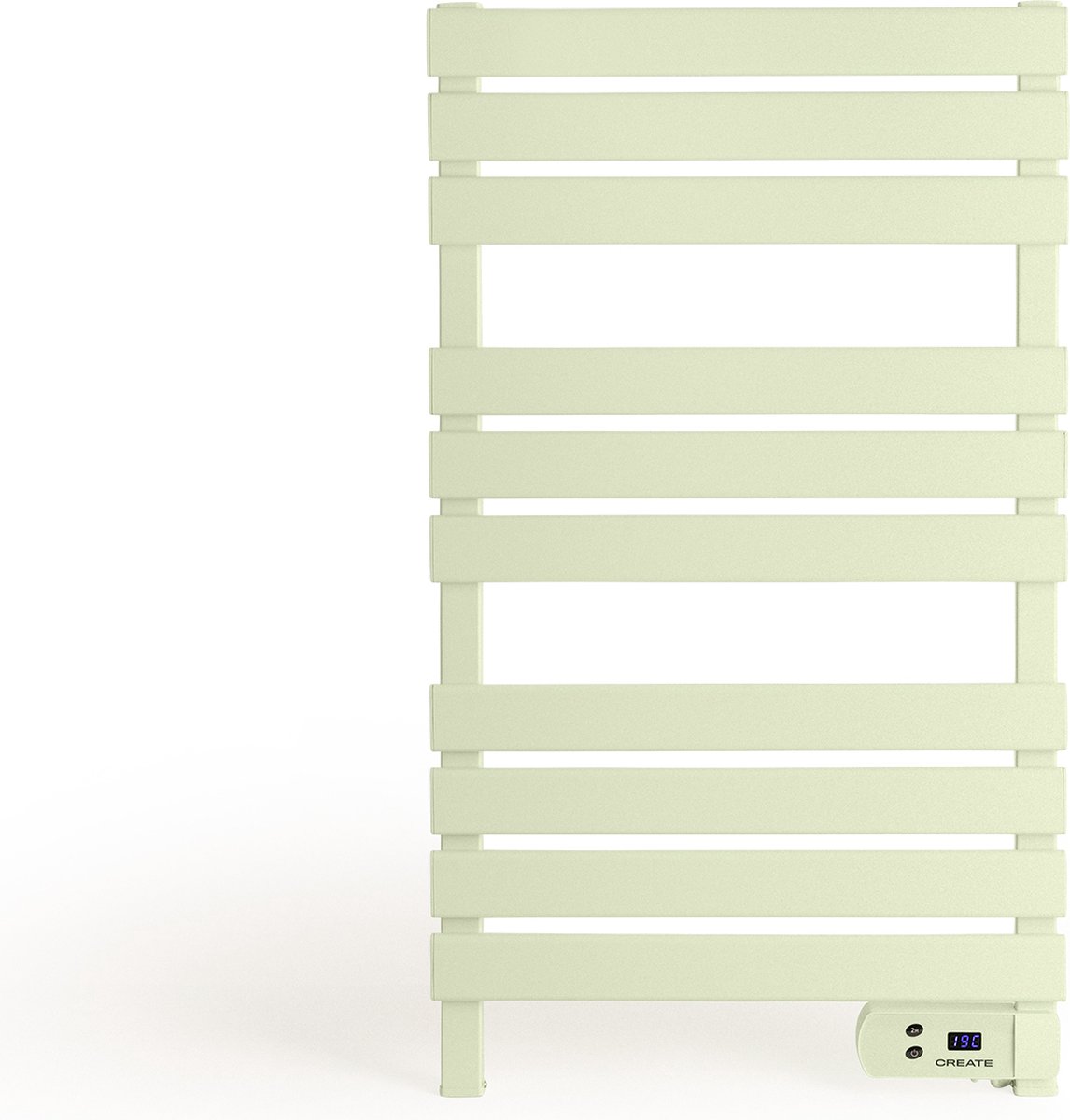 CREATE WARM TOWEL 500W - Elektrisch handdoekenrek voor aan de muur - Pastel Groen