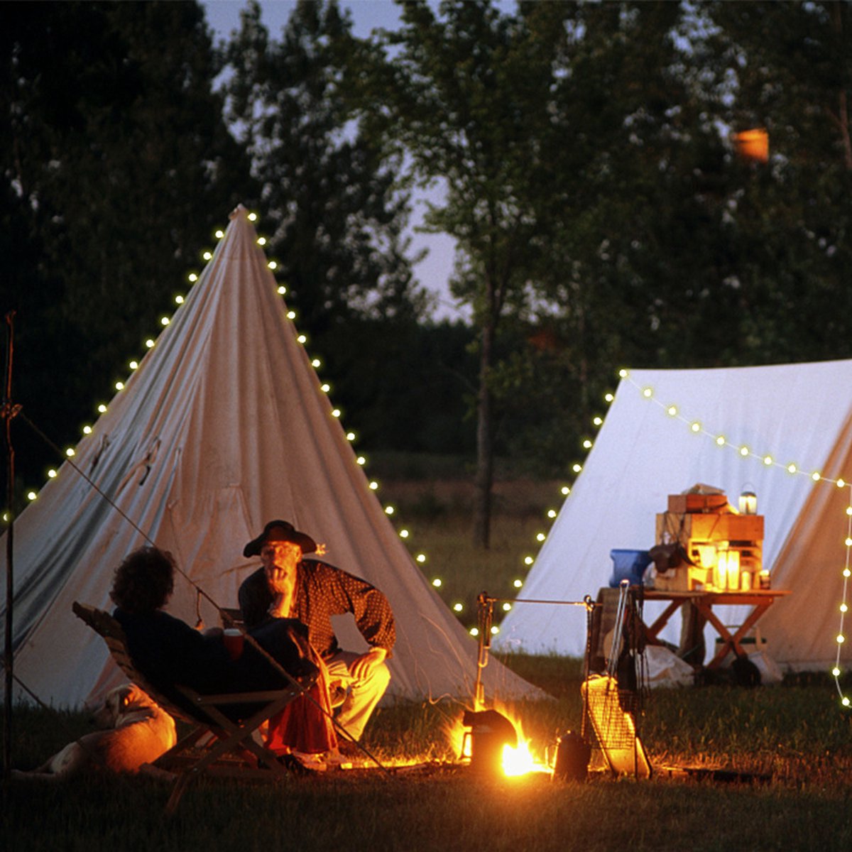 Lampe halogène led de camping - Tente Aventure