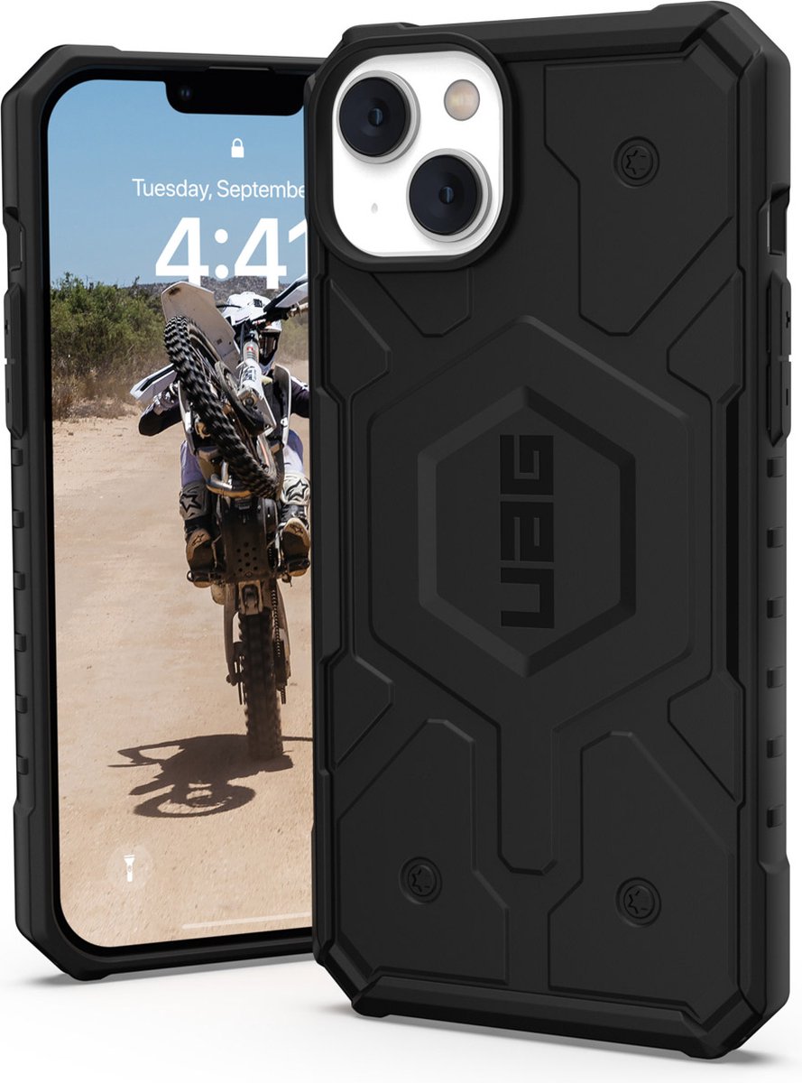 UAG - Pathfinder Mag Hoesje geschikt voor iPhone 14 Plus - zwart